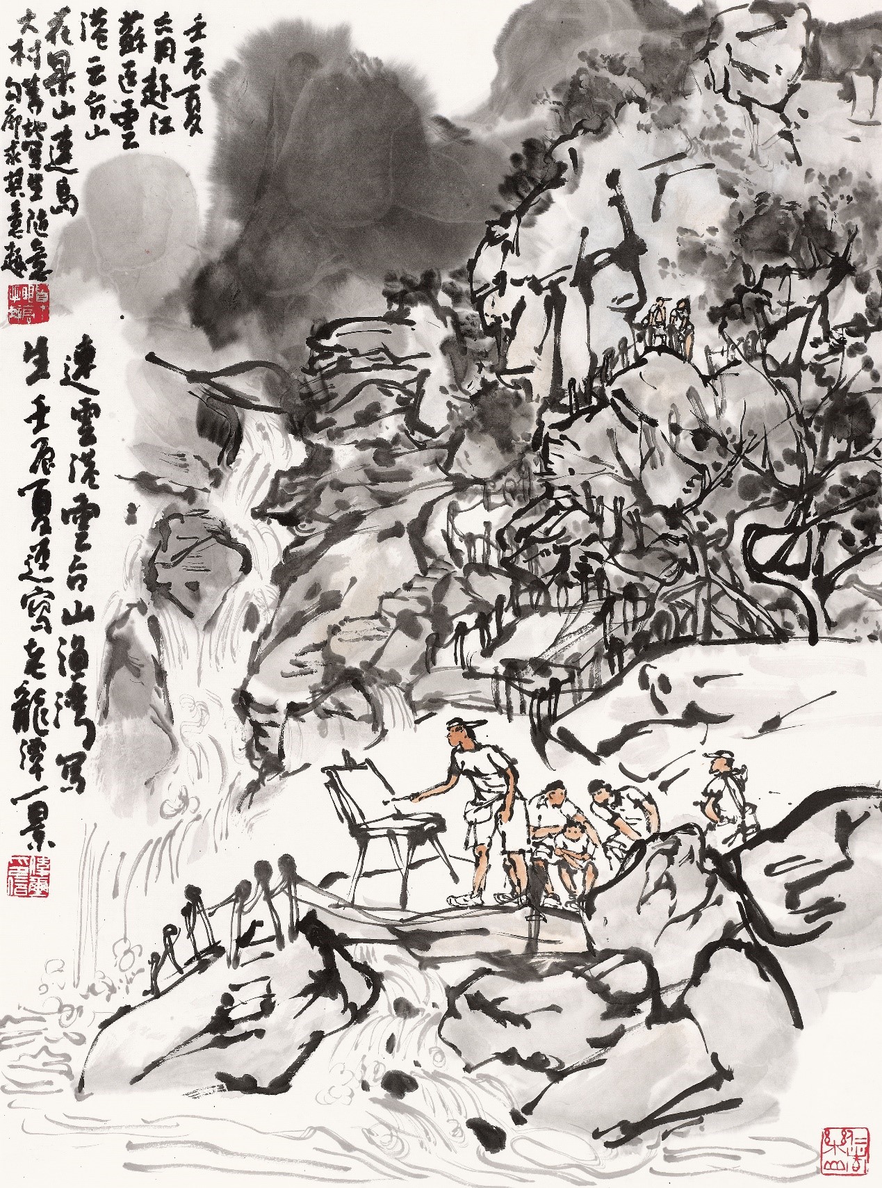 <h2>渔湾写生之小龙床飞瀑</h2><p>作者：顾伟玺</p><p>创作年代：2012年</p><p>规格：70cm×52cm</p>品类：中国画</p>